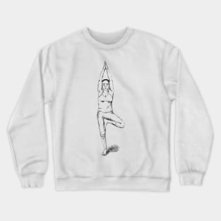 Yoga Pose Tree Crewneck Sweatshirt